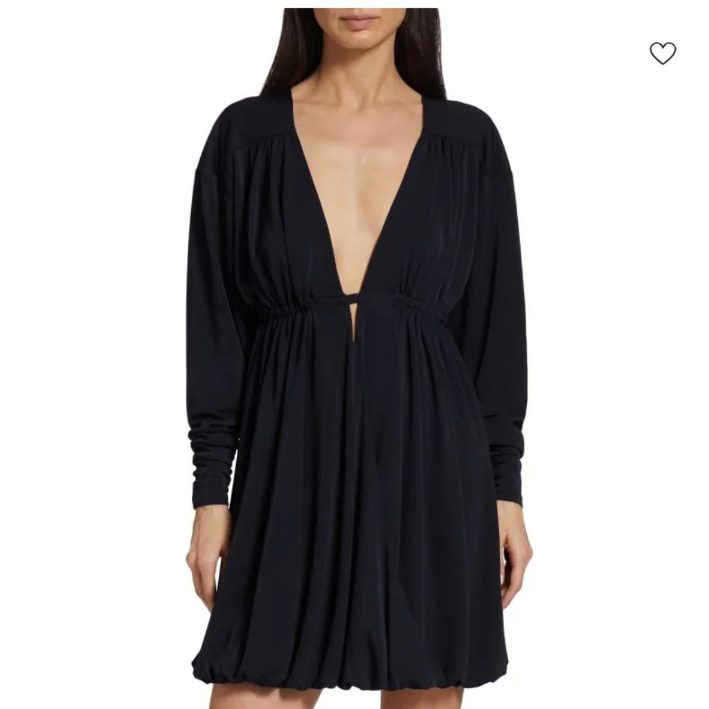 Cinq Sept Destiny Plunge Mini Dress Navy Nwt